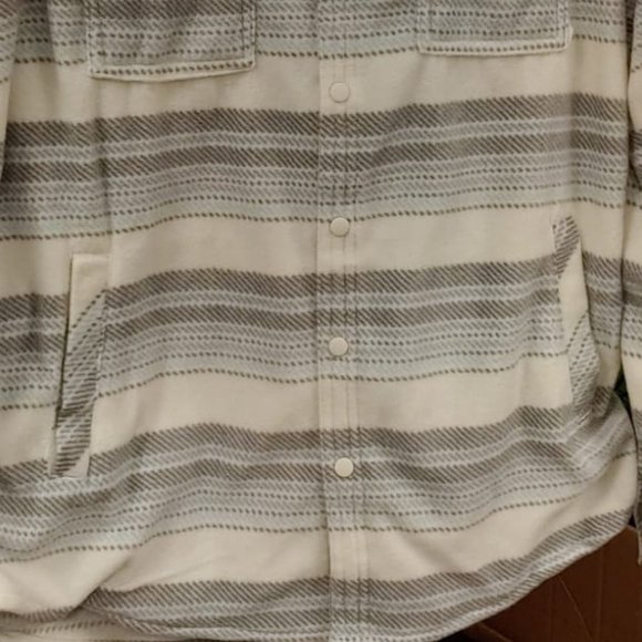 Womens oneill plaid fleece shirt jacket--Blue mirage - Picture 5 of 8